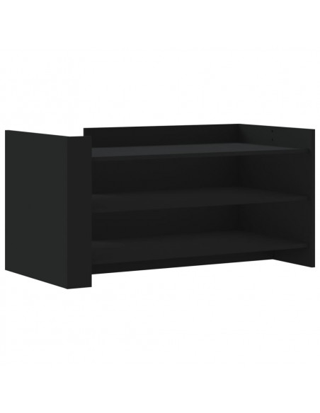 Tavolino da Salotto Nero 100x50x50 cm Legno Multistrato