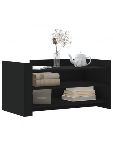 Tavolino da Salotto Nero 100x50x50 cm Legno Multistrato