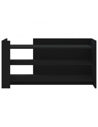 Tavolino da Salotto Nero 100x50x50 cm Legno Multistrato