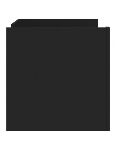 Tavolino da Salotto Nero 100x50x50 cm Legno Multistrato