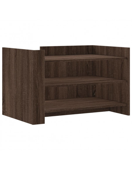 Tavolino da Salotto Rovere Marrone 80x50x50cm Legno Multistrato