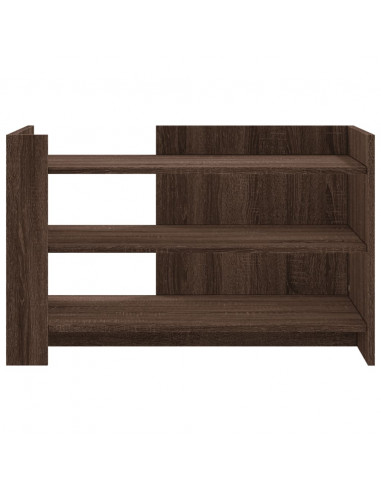 Tavolino da Salotto Rovere Marrone 80x50x50cm Legno Multistrato