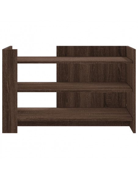Tavolino da Salotto Rovere Marrone 80x50x50cm Legno Multistrato