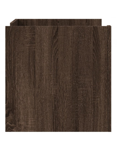 Tavolino da Salotto Rovere Marrone 80x50x50cm Legno Multistrato