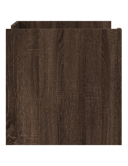 Tavolino da Salotto Rovere Marrone 80x50x50cm Legno Multistrato