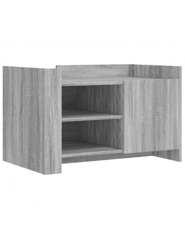 Tavolino Salotto Grigio Sonoma 80x50x50 cm Legno Multistrato