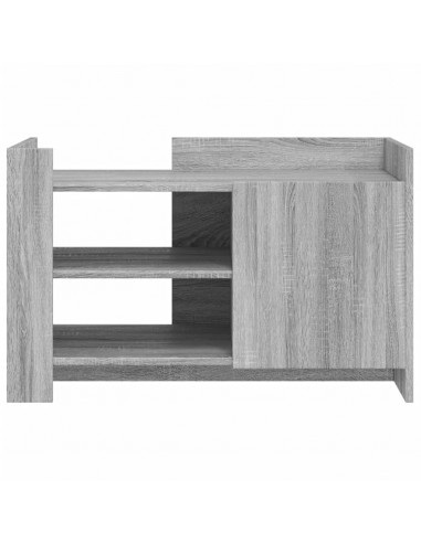 Tavolino Salotto Grigio Sonoma 80x50x50 cm Legno Multistrato