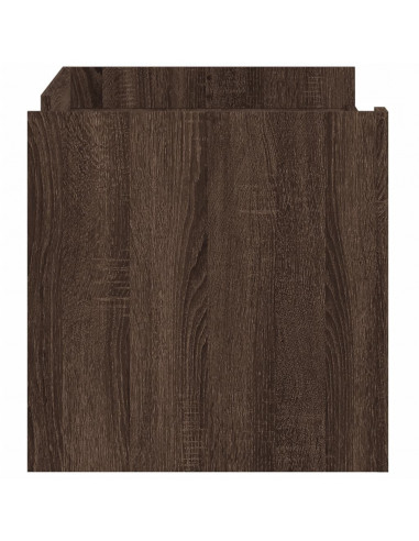 Tavolino Salotto Rovere Marrone 100x50x50 cm Legno Multistrato