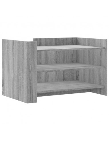 Tavolino Salotto Grigio Sonoma 80x50x50 cm Legno Multistrato