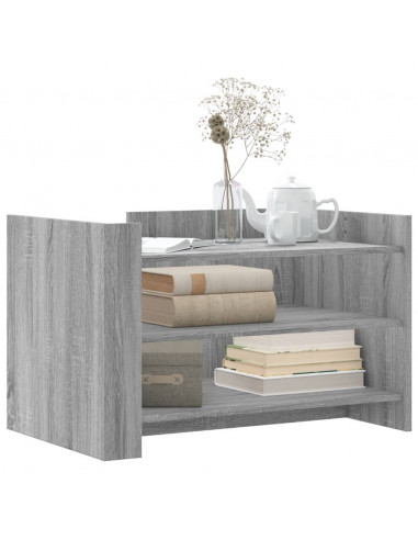 Tavolino Salotto Grigio Sonoma 80x50x50 cm Legno Multistrato