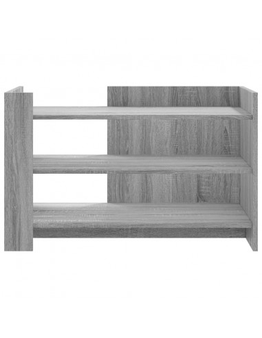 Tavolino Salotto Grigio Sonoma 80x50x50 cm Legno Multistrato