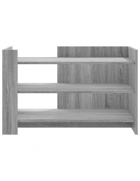 Tavolino Salotto Grigio Sonoma 80x50x50 cm Legno Multistrato