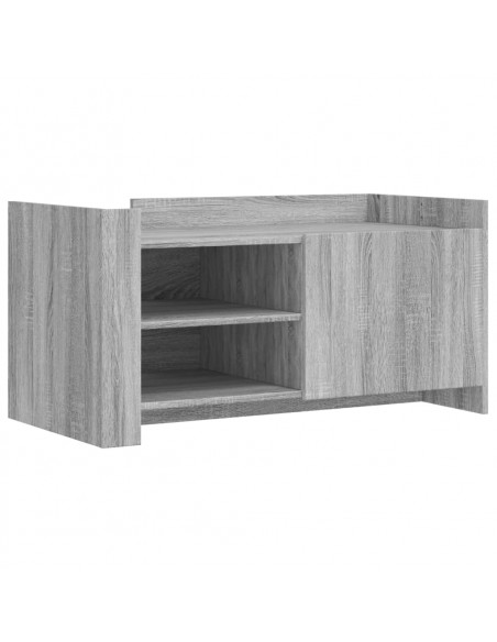 Tavolino Salotto Grigio Sonoma 100x50x50 cm Legno Multistrato
