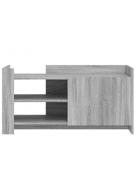 Tavolino Salotto Grigio Sonoma 100x50x50 cm Legno Multistrato