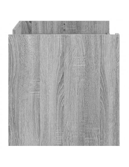 Tavolino Salotto Grigio Sonoma 100x50x50 cm Legno Multistrato