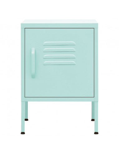 Comodino Menta 35x35x51 cm in Acciaio