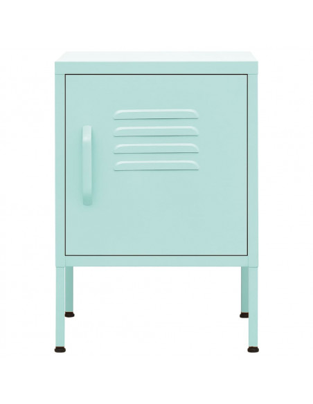 Comodino Menta 35x35x51 cm in Acciaio