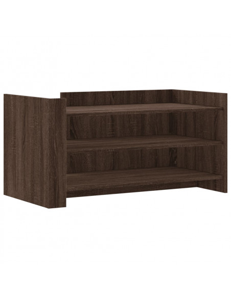 Tavolino Salotto Rovere Marrone 100x50x50 cm Legno Multistrato