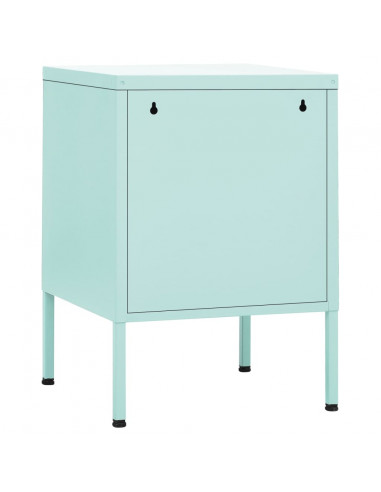 Comodino Menta 35x35x51 cm in Acciaio