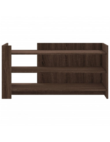 Tavolino Salotto Rovere Marrone 100x50x50 cm Legno Multistrato