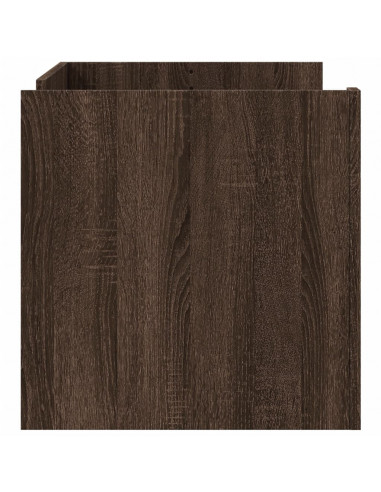 Tavolino Salotto Rovere Marrone 100x50x50 cm Legno Multistrato