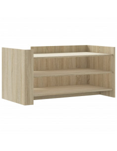 Tavolino Salotto Rovere Sonoma 100x50x50cm in Legno Multistrato 2