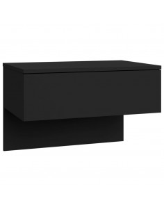 Comodino a Parete Nero 2