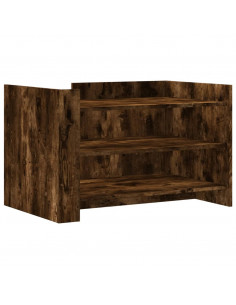 Tavolino da Salotto Rovere Fumo 80x50x50cm in Legno Multistrato 2