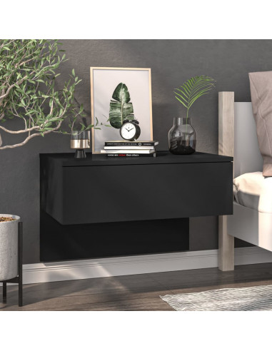 Comodini a Muro 2 pz Neri