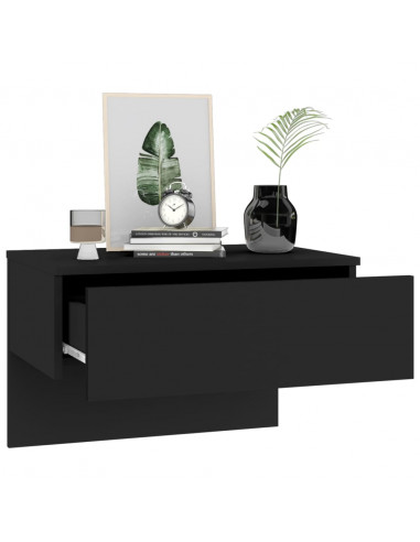 Comodini a Muro 2 pz Neri