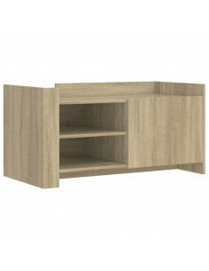 Tavolino Salotto Rovere Sonoma 100x50x50cm in Legno Multistrato 2