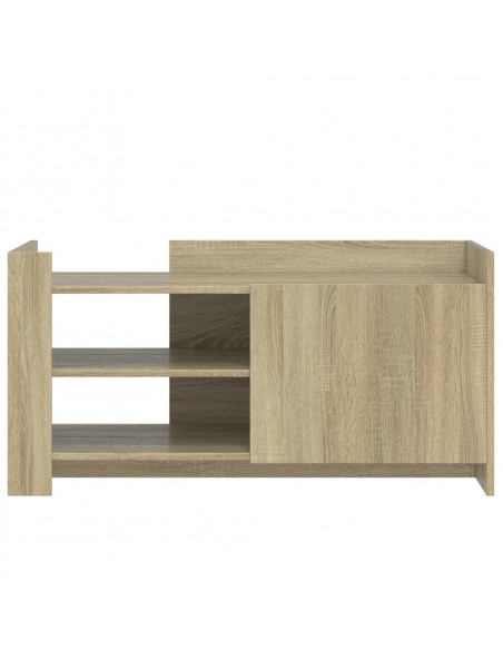 Tavolino Salotto Rovere Sonoma 100x50x50cm in Legno Multistrato
