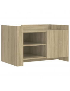 Tavolino da Salotto Rovere Sonoma 80x50x50 cm Legno Multistrato 2