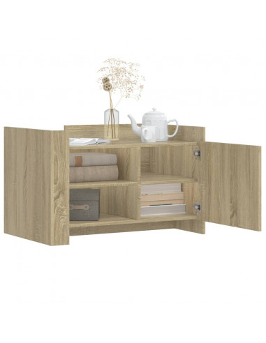 Tavolino da Salotto Rovere Sonoma 80x50x50 cm Legno Multistrato