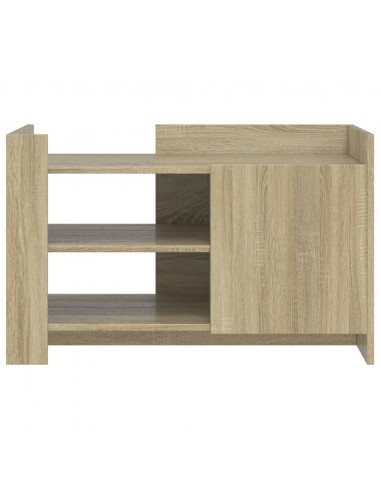 Tavolino da Salotto Rovere Sonoma 80x50x50 cm Legno Multistrato