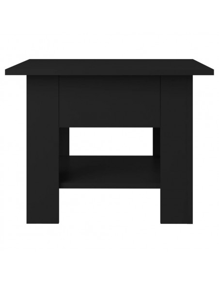 Tavolino da Salotto Nero 55x55x42 cm in Truciolato