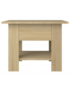 Tavolino da Salotto Rovere Sonoma 55x55x42 cm in Truciolato 2
