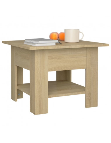 Tavolino da Salotto Rovere Sonoma 55x55x42 cm in Truciolato