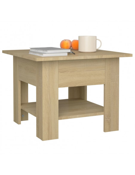Tavolino da Salotto Rovere Sonoma 55x55x42 cm in Truciolato