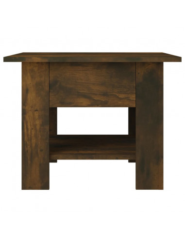 Tavolino da Salotto Rovere Fumo 55x55x42 cm in Truciolato