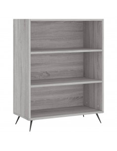 Libreria Grigio Sonoma 69,5x32,5x90 cm in Legno Multistrato 2
