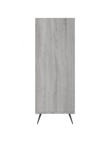 Libreria Grigio Sonoma 69,5x32,5x90 cm in Legno Multistrato