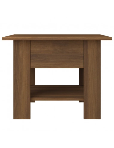 Tavolino da Salotto Rovere Marrone 55x55x42 cm in Truciolato