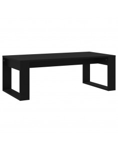 Tavolino da Salotto Nero 102x50x35 cm in Legno Multistrato 2
