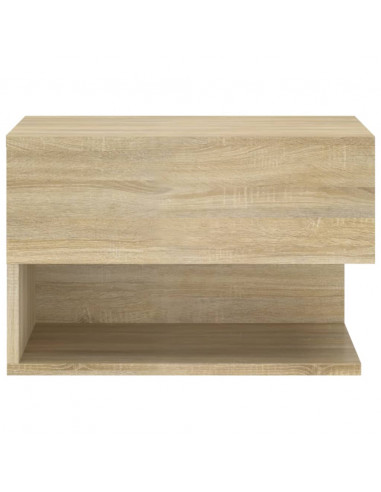 Comodino a Parete Rovere Sonoma