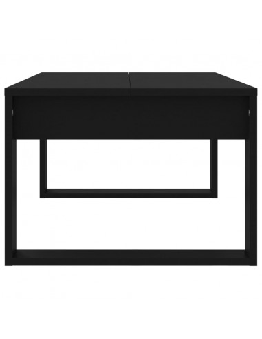 Tavolino da Salotto Nero 102x50x35 cm in Legno Multistrato