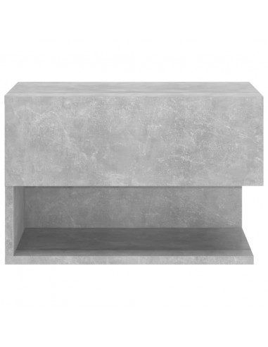 Comodino a Muro Grigio Cemento