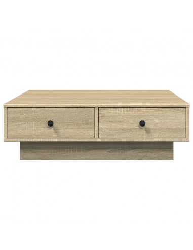 Tavolino da Salotto Rovere Sonoma 90x90x28 cm Legno Multistrato