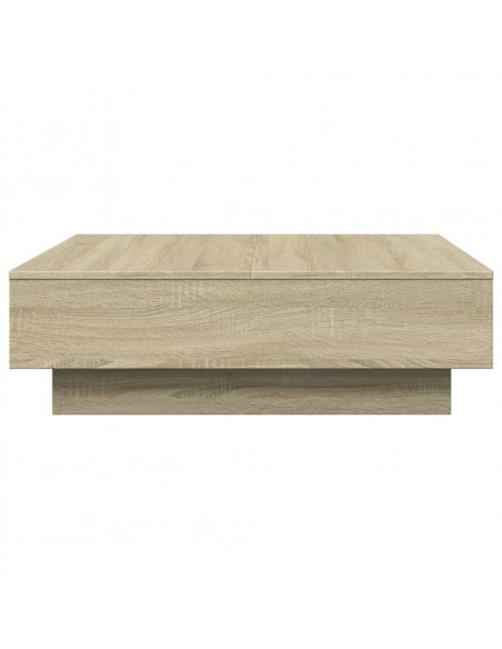 Tavolino da Salotto Rovere Sonoma 90x90x28 cm Legno Multistrato