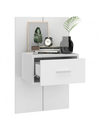 Comodino a Parete Bianco